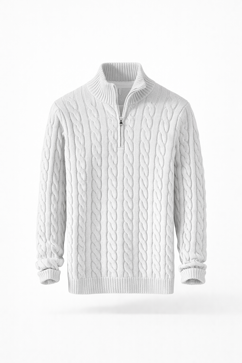 Samuel Cable Knit Half-Zip Sweater