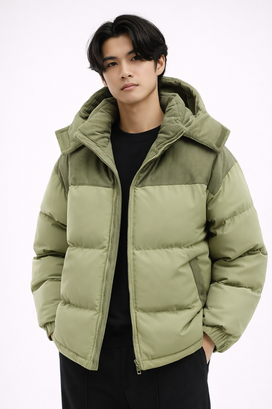 MONTREAL PARKA — Long Hooded Down Jacket with Multi-Pocket Design