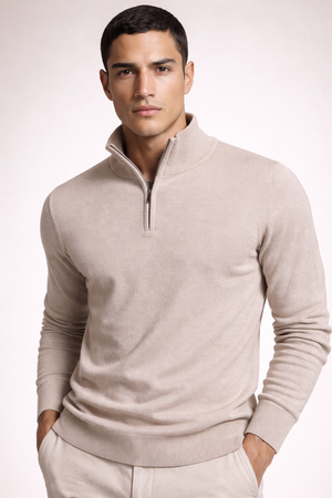 Half-Zip Knit Jumper