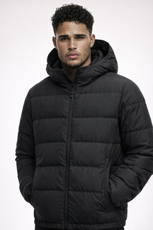 Arlo Hooded Down Puffer Jacket