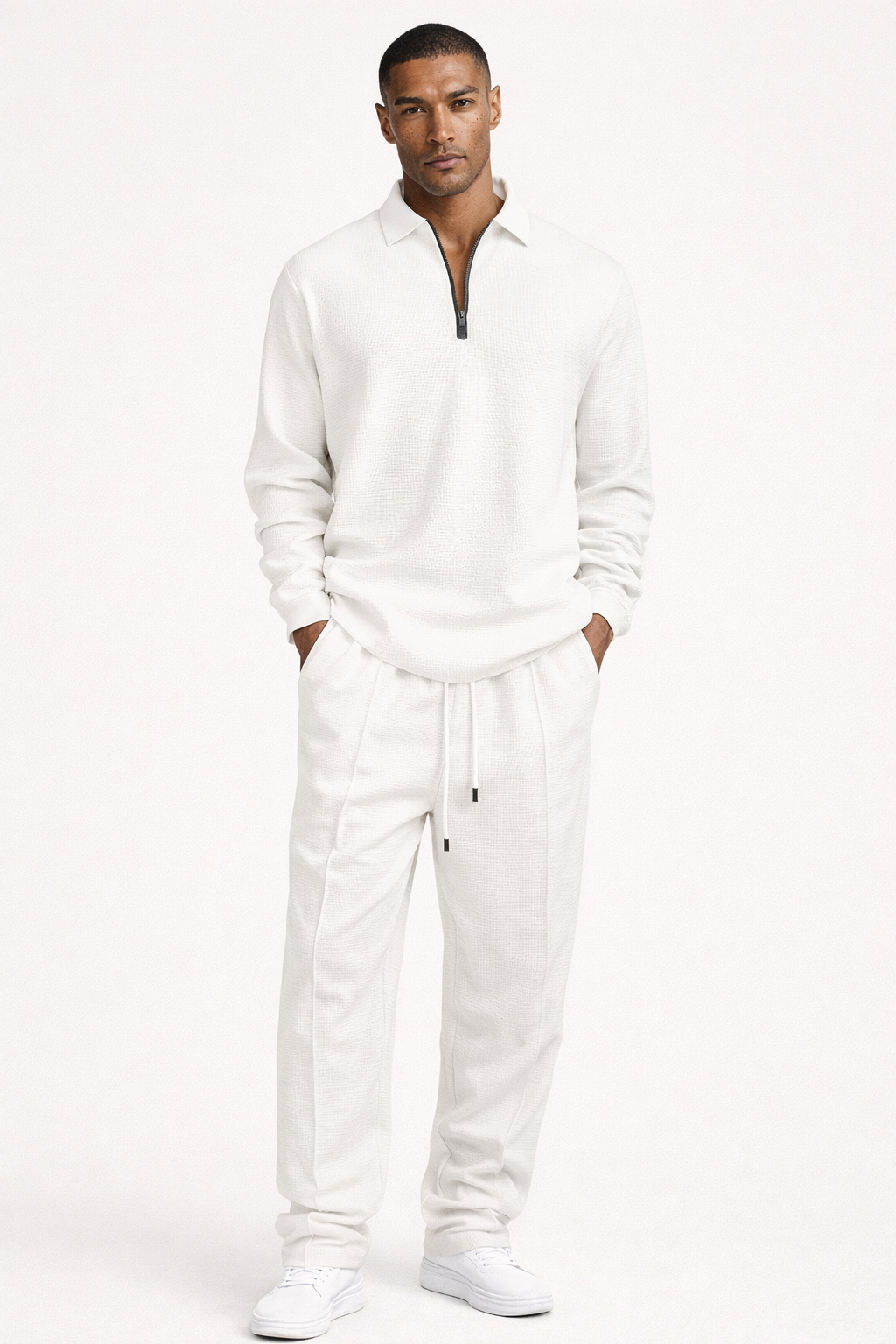 Textured Knit Lounge Set