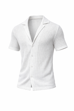 Textured Knit Resort Shirt