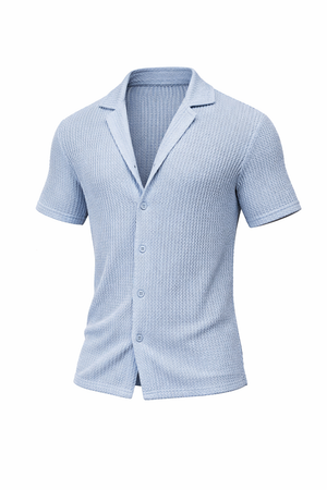 Textured Knit Resort Shirt