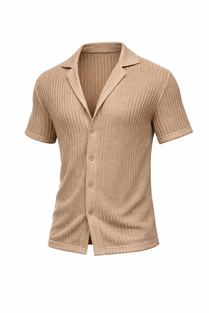 Textured Knit Resort Shirt