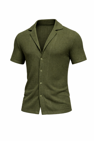 Textured Knit Resort Shirt