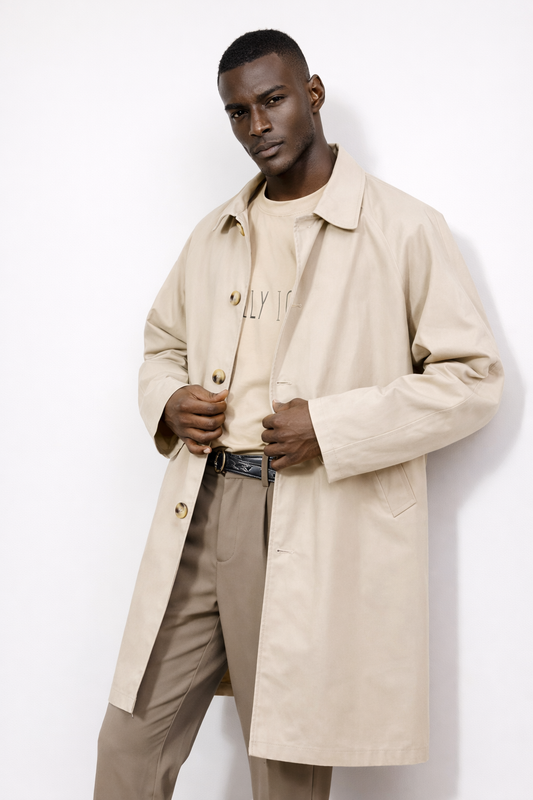 Lightweight Cotton Mac Coat