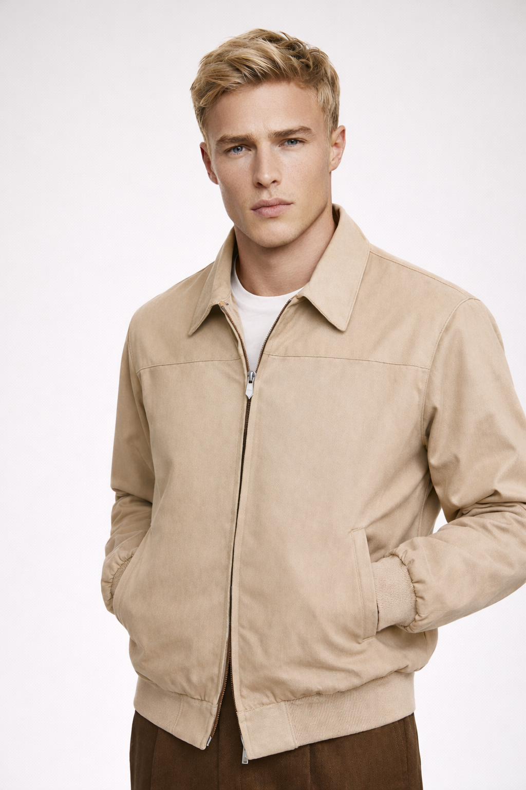 Harrison Suede Bomber Jacket