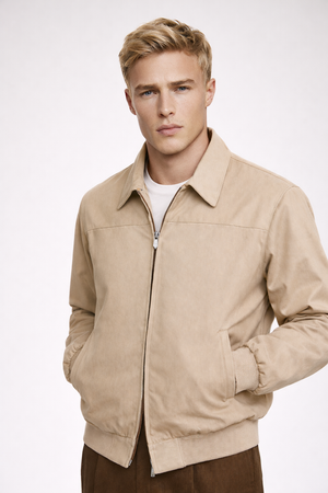 Harrison Suede Bomber Jacket