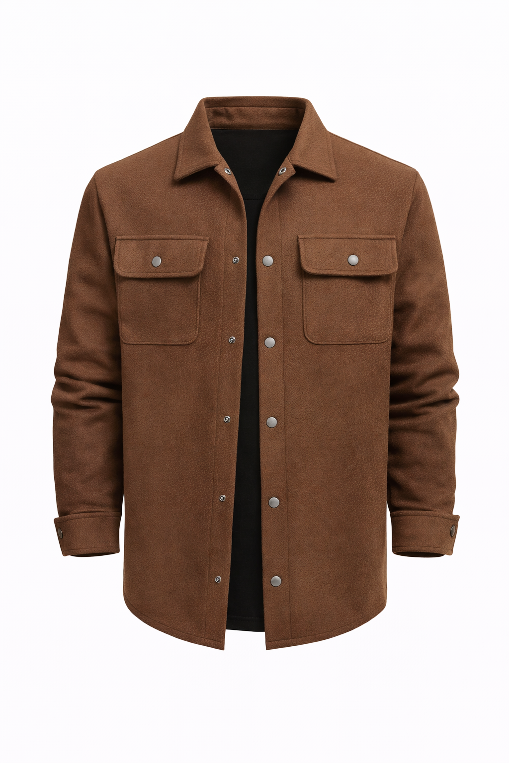 ZURICH OVERSHIRT — Wool-Blend Shirt Jacket with Dual Chest Pockets