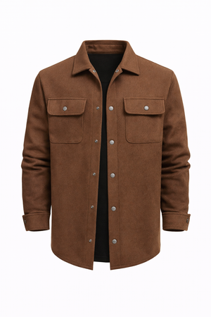 ZURICH OVERSHIRT — Wool-Blend Shirt Jacket with Dual Chest Pockets