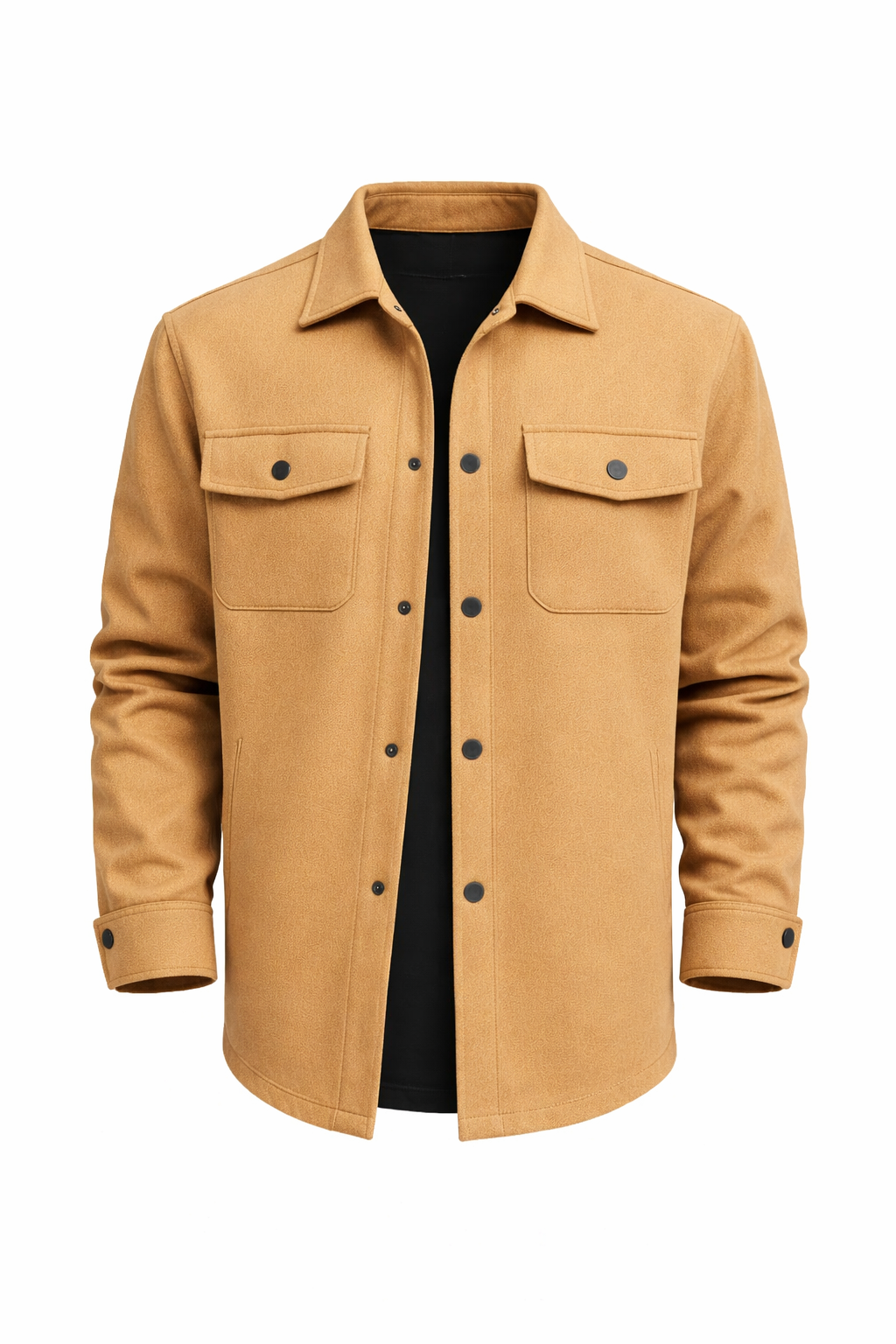 ZURICH OVERSHIRT — Wool-Blend Shirt Jacket with Dual Chest Pockets