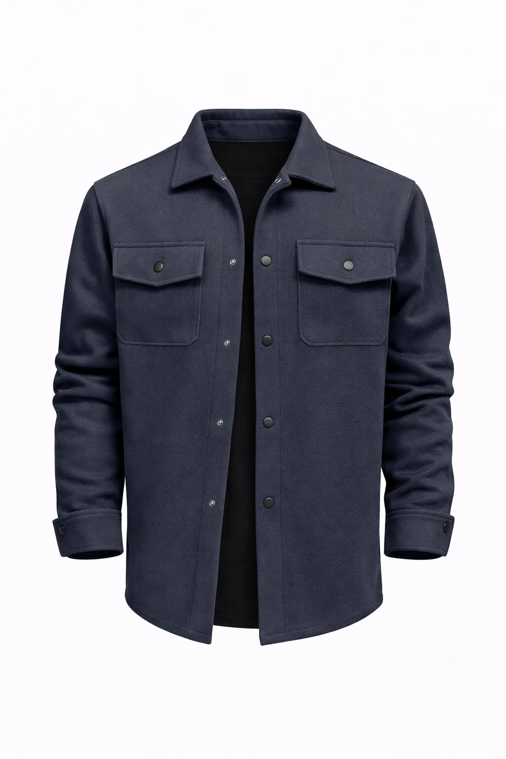 ZURICH OVERSHIRT — Wool-Blend Shirt Jacket with Dual Chest Pockets