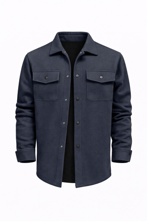 ZURICH OVERSHIRT — Wool-Blend Shirt Jacket with Dual Chest Pockets