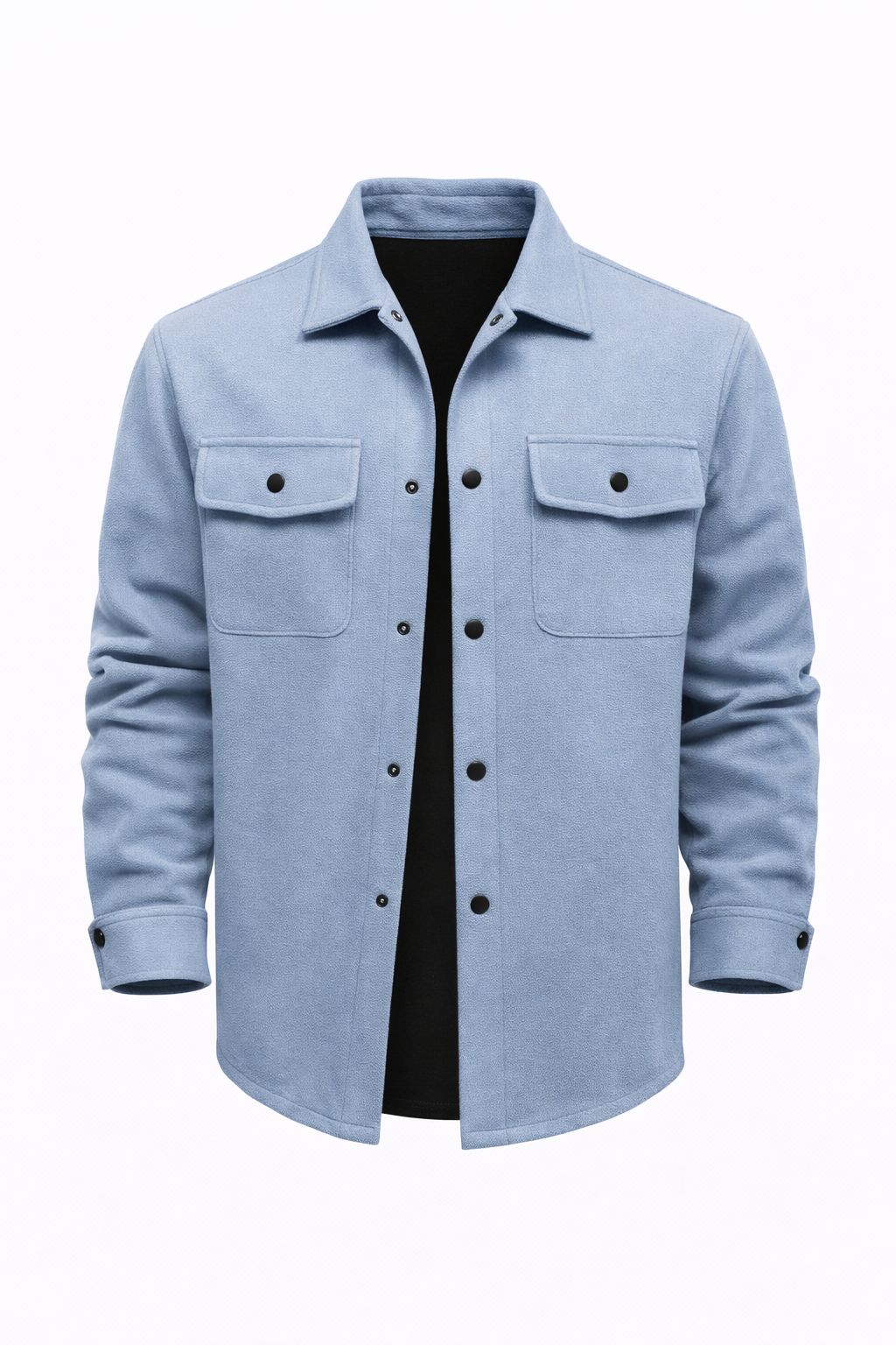 ZURICH OVERSHIRT — Wool-Blend Shirt Jacket with Dual Chest Pockets