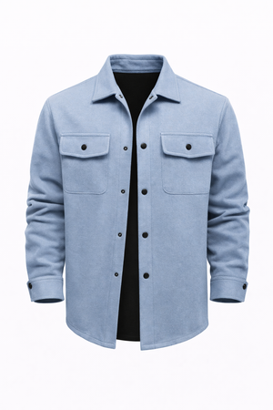 ZURICH OVERSHIRT — Wool-Blend Shirt Jacket with Dual Chest Pockets