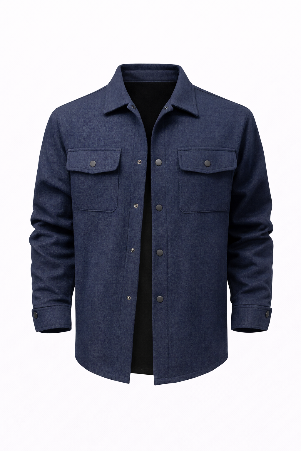 ZURICH OVERSHIRT — Wool-Blend Shirt Jacket with Dual Chest Pockets