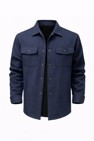 ZURICH OVERSHIRT — Wool-Blend Shirt Jacket with Dual Chest Pockets