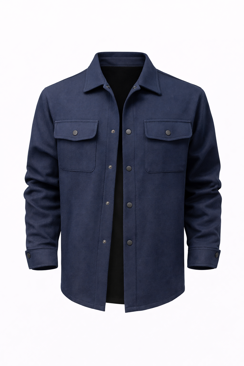 ZURICH OVERSHIRT — Wool-Blend Shirt Jacket with Dual Chest Pockets