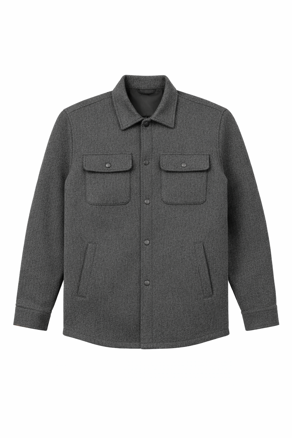 ZURICH OVERSHIRT — Wool-Blend Shirt Jacket with Dual Chest Pockets