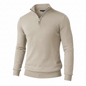 OXFORD HALF-ZIP — Lightweight Knit Pullover with Quarter-Zip