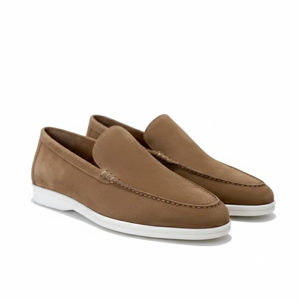 FLORENCE LOAFER — Casual Slip-On Driver with Contrast Stitching