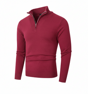 OXFORD HALF-ZIP — Lightweight Knit Pullover with Quarter-Zip