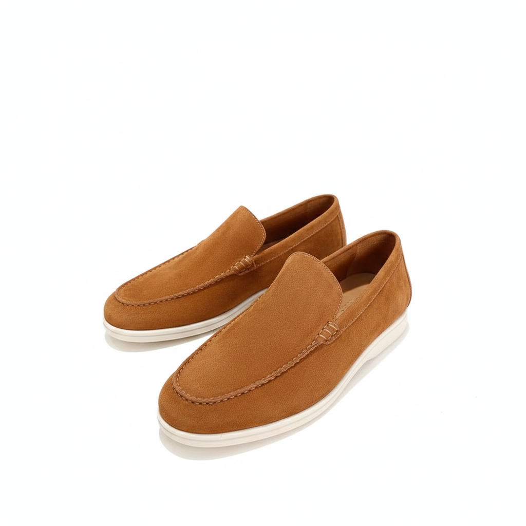 FLORENCE LOAFER — Casual Slip-On Driver with Contrast Stitching