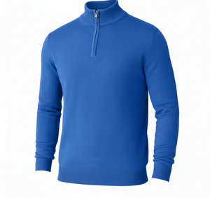 OXFORD HALF-ZIP — Lightweight Knit Pullover with Quarter-Zip