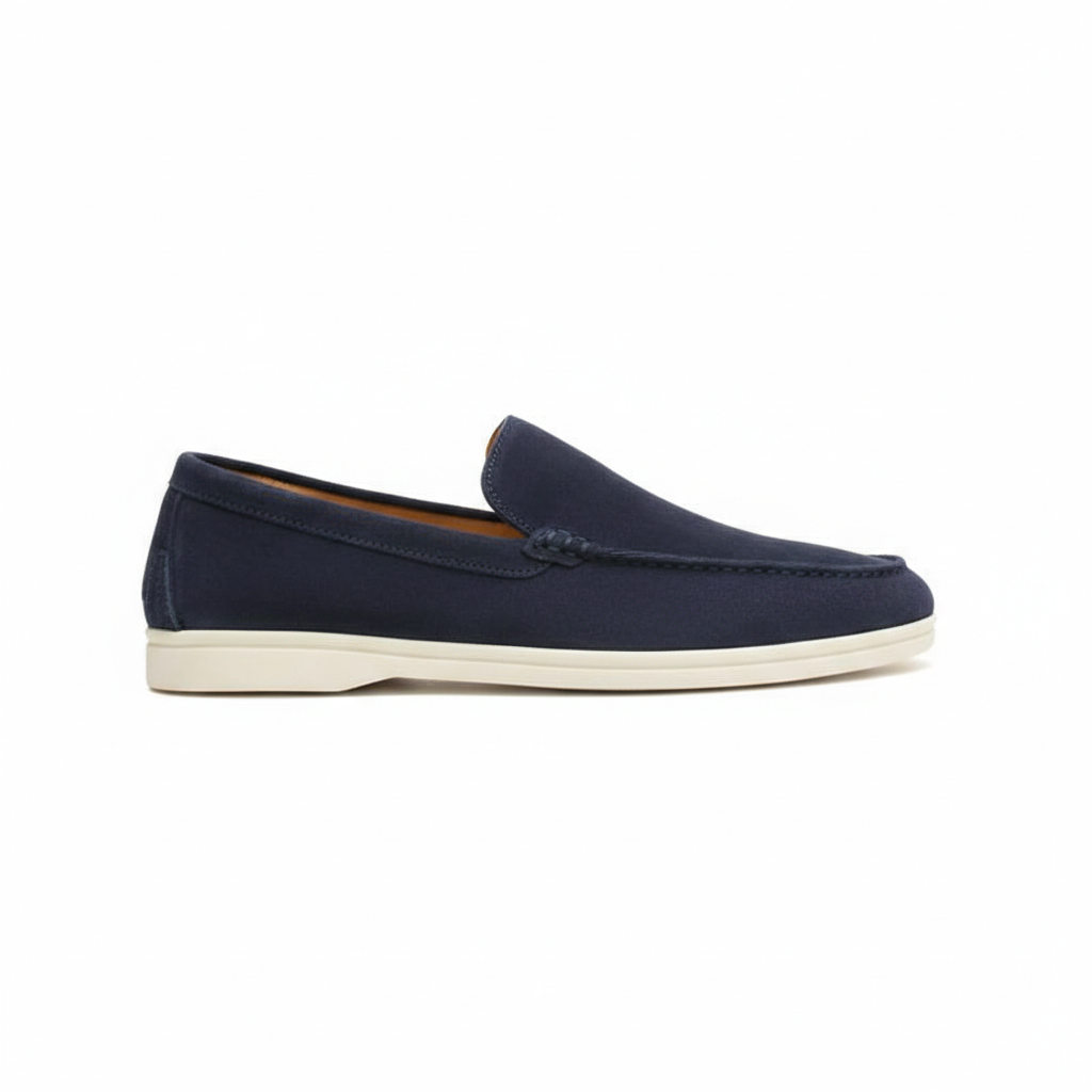 FLORENCE LOAFER — Casual Slip-On Driver with Contrast Stitching