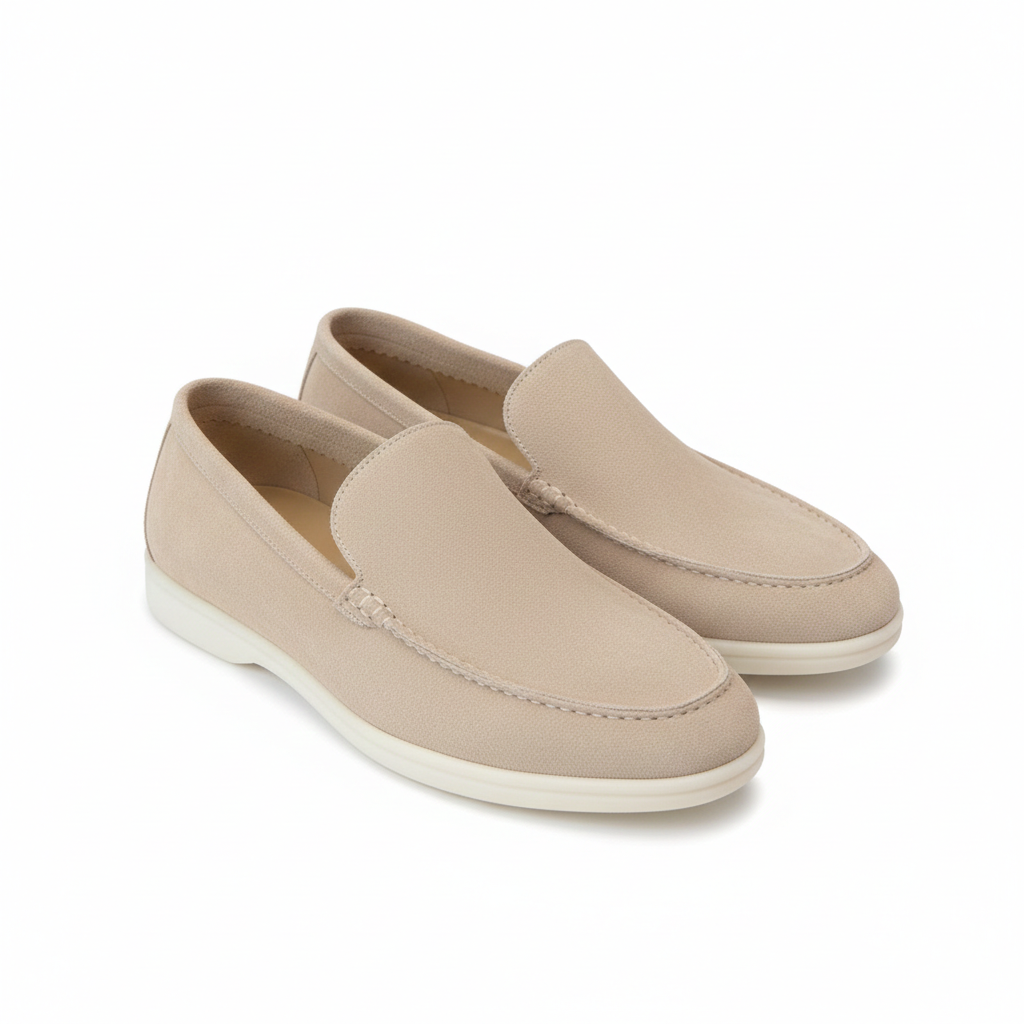 FLORENCE LOAFER — Casual Slip-On Driver with Contrast Stitching