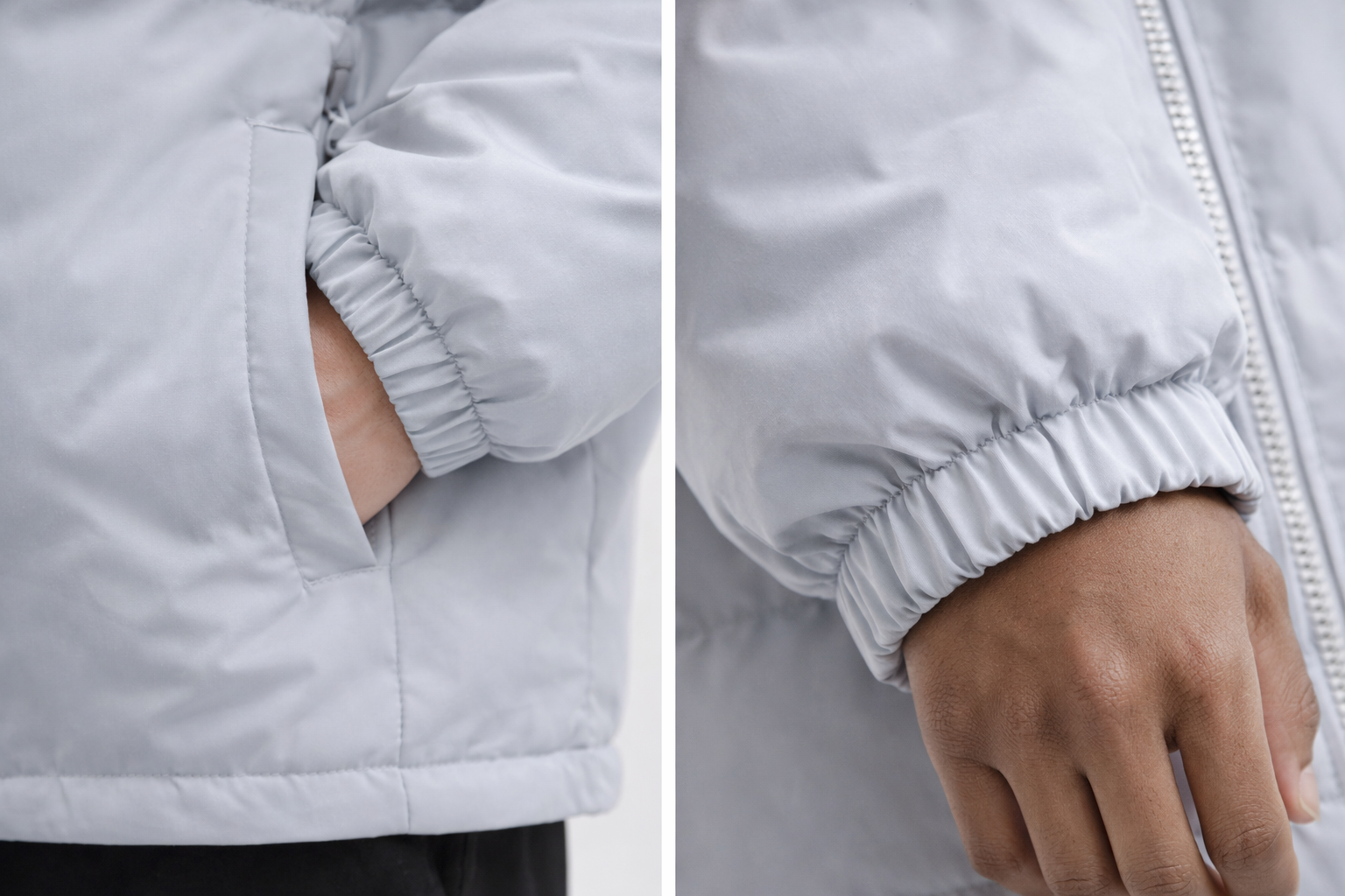 MOSCOW BOMBER — Stand-Collar Puffer Jacket with Fleece Lining