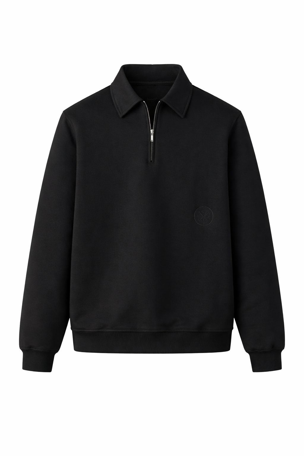 AMSTERDAM TOP  — Quarter-Zip Collar Sweater