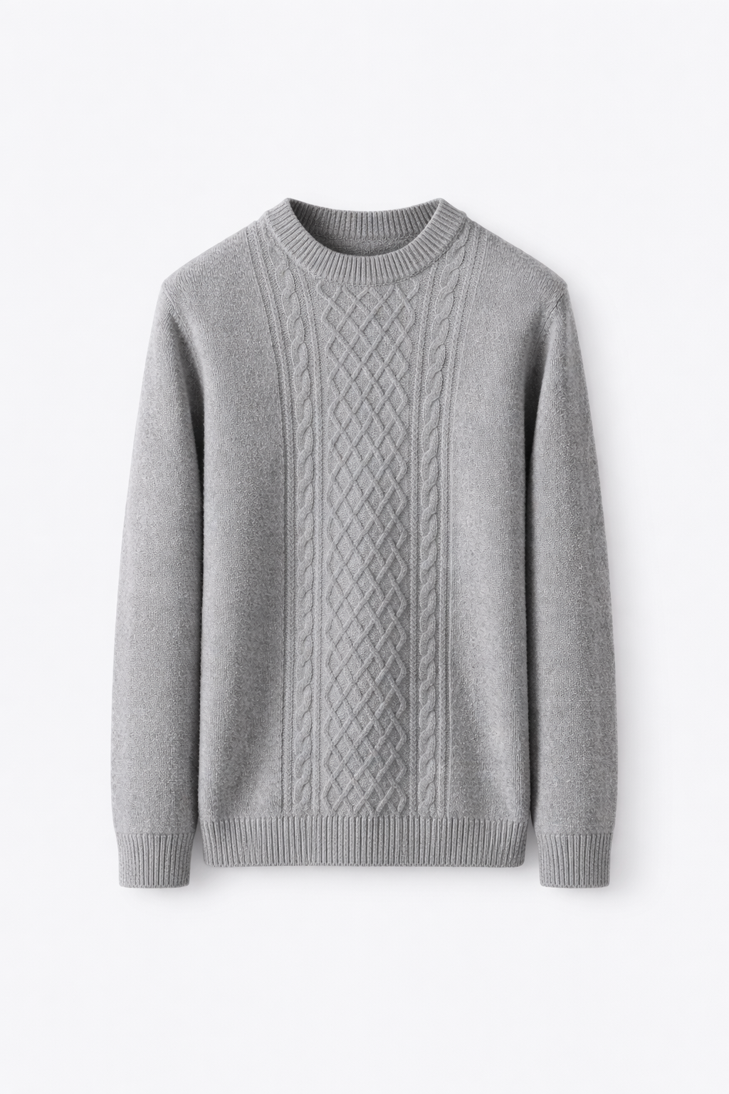 DUBLIN CABLE KNIT — Thickened Cable-Knit Crewneck Sweater