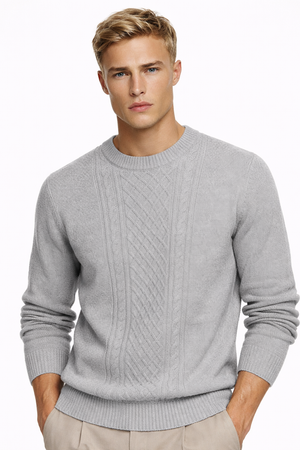 DUBLIN CABLE KNIT — Thickened Cable-Knit Crewneck Sweater