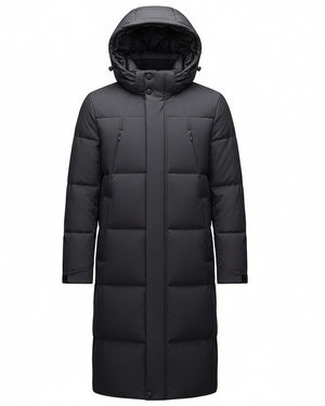 HELSINKI LONGLINE — Premium Duck Down Parka with Detachable Hood