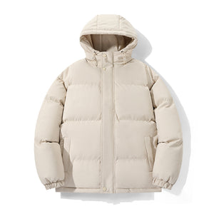 REYKJAVIK PUFFER — Oversized Hooded Down Jacket with Ribbed Cuffs