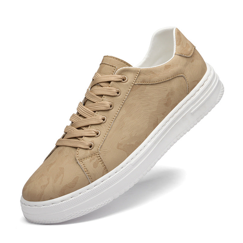 BASEL SNEAKER — Low-Top Canvas Vulcanized Sneaker with Microfiber Upper