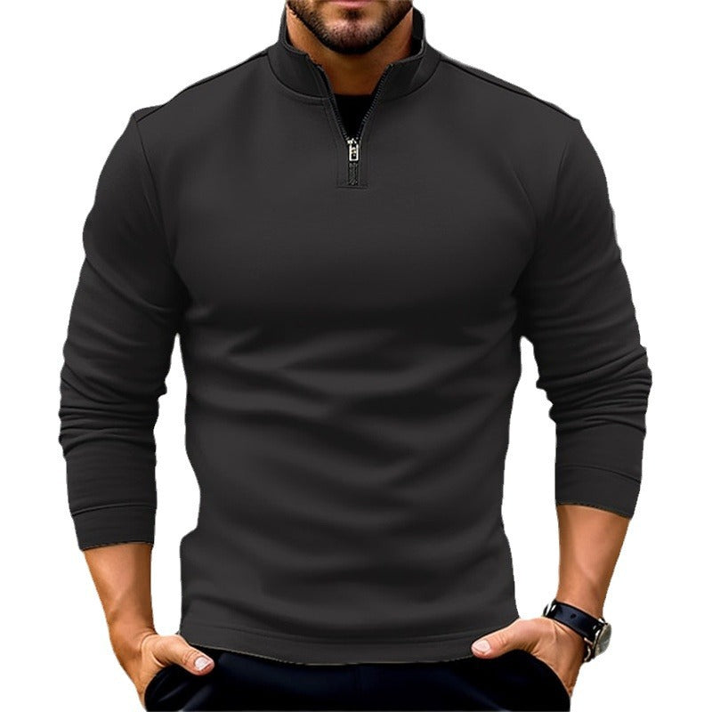 PORTLAND HALF-ZIP — Athletic Quarter-Zip Pullover with Stand Collar