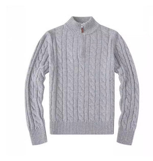 Samuel Cable Knit Half-Zip Sweater