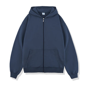 PORTLAND ZIP HOODIE — Heavyweight Terry Full-Zip Hoodie with Oversized Fit