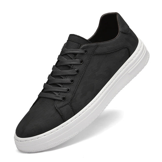 BASEL SNEAKER — Low-Top Canvas Vulcanized Sneaker with Microfiber Upper