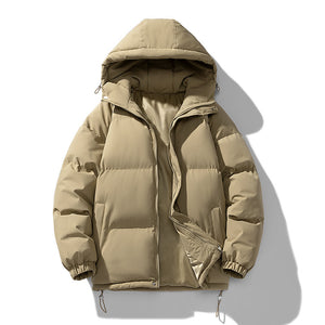 OSLO PUFFER — Oversized Hooded Down Jacket with Elastic Cuffs