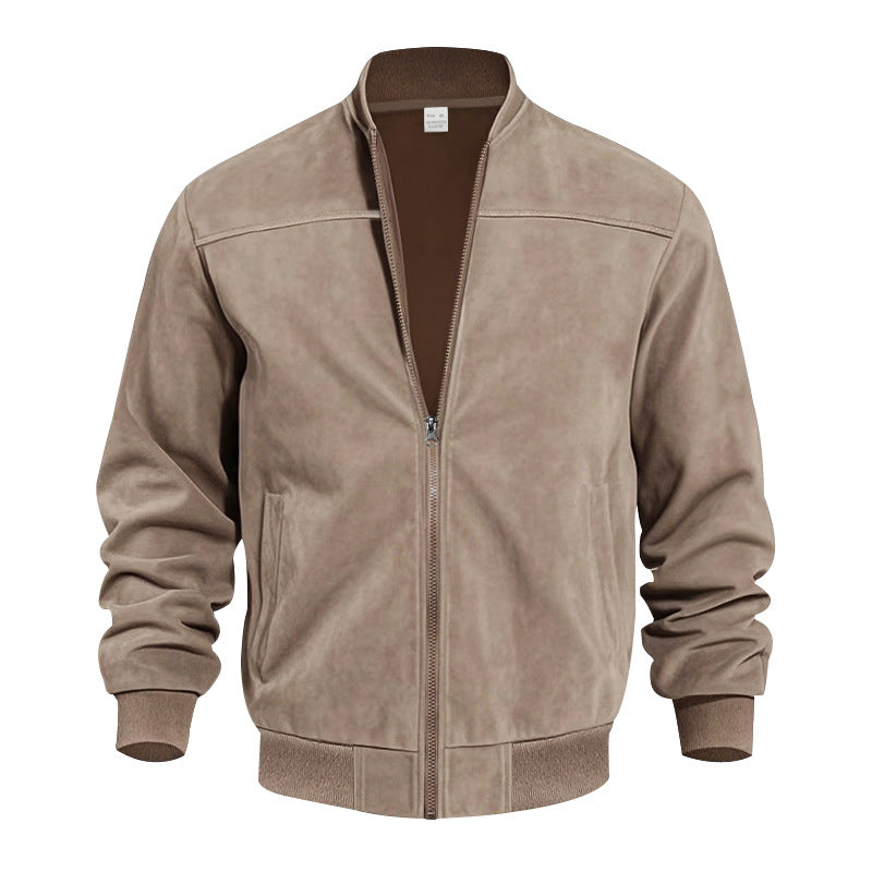 DUBLIN SUEDE — Zip-Up Suede Casual Jacket