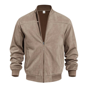 DUBLIN SUEDE — Zip-Up Suede Casual Jacket