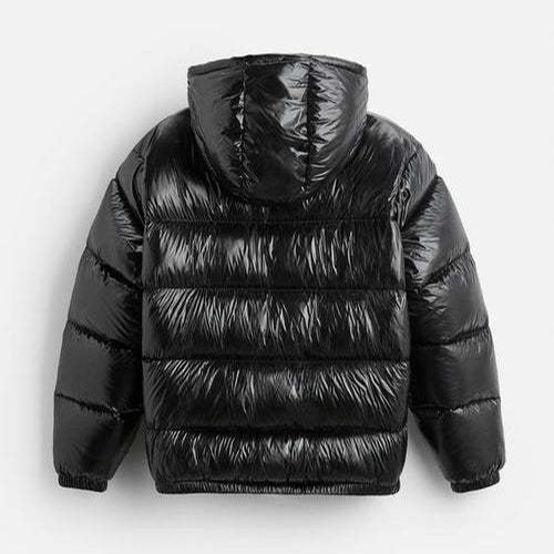 DALLAS VEST — Oversized Hooded Puffer Vest with Quilted Construction