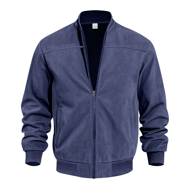 DUBLIN SUEDE — Zip-Up Suede Casual Jacket