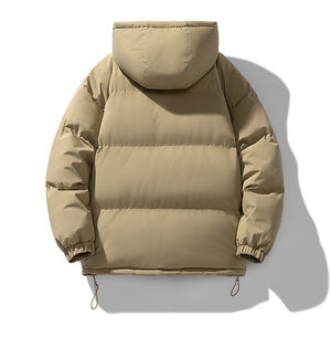 OSLO PUFFER — Oversized Hooded Down Jacket with Elastic Cuffs