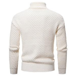 OSLO TURTLENECK — Textured Knit Turtleneck Sweater