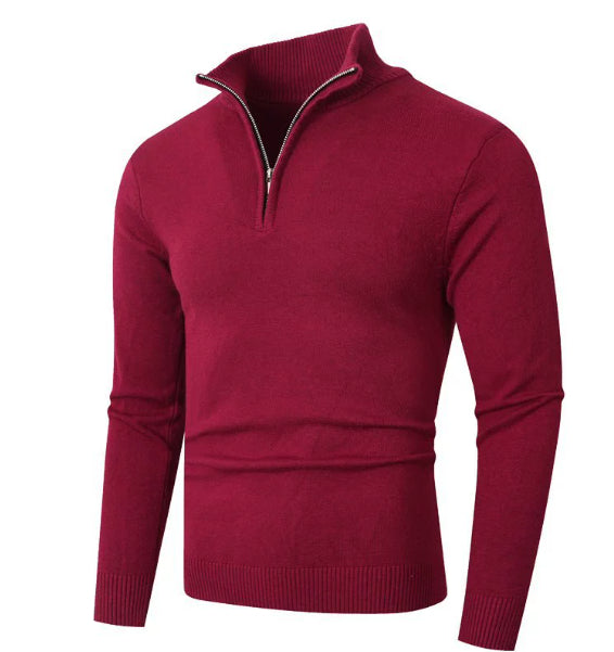 OXFORD HALF-ZIP — Lightweight Knit Pullover with Quarter-Zip