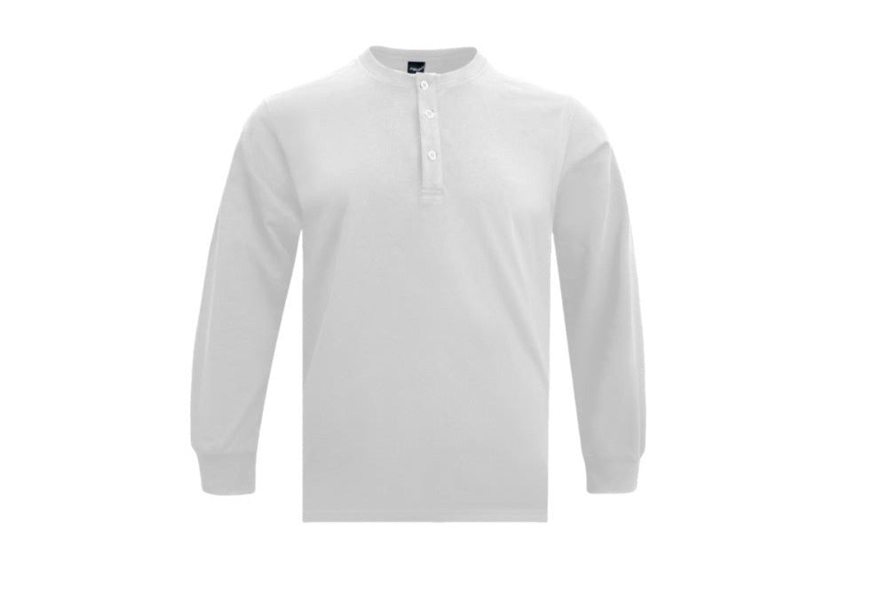 Heavyweight Combed Cotton Henley Top